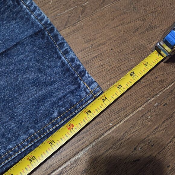 Cinch White Label Jeans Mens 32x34 Relaxed Fit Blue Denim Western Straight Leg - Picture 6 of 7